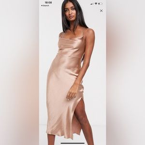 ASOS satin slip dress